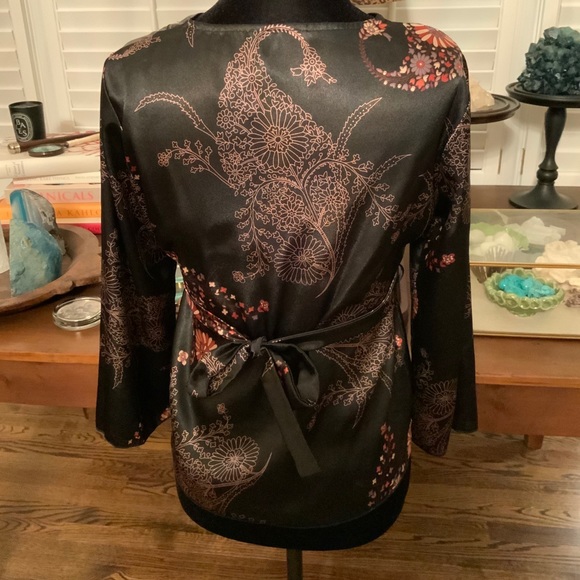 ! Anna Sui Beautiful Silk Top S - Picture 6 of 10